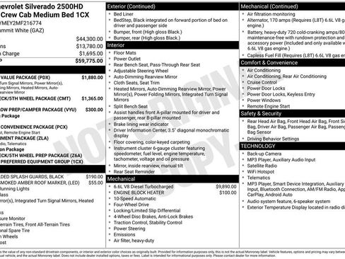 Used 2021 Chevrolet Silverado 2500 Custom w/ Custom Value Package AWD/4WD image 2