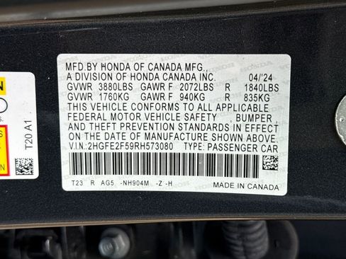 Used 2024 Honda Civic Sport image 30