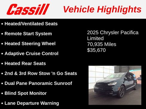 Used 2025 Chrysler Pacifica Limited image 3