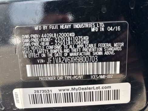 Used 2017 Subaru WRX STI w/ Popular Package #1 image 37