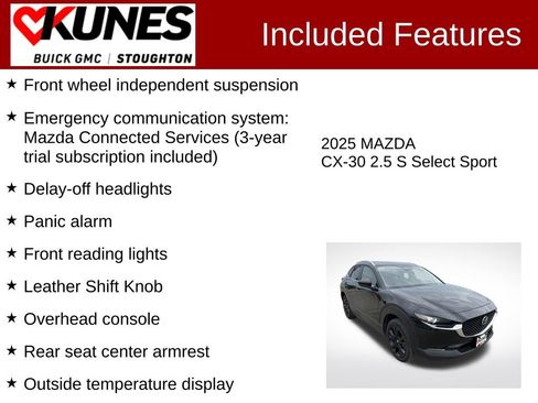 Used 2025 MAZDA CX-30 AWD 2.5 S w/ Select Sport Pkg image 3