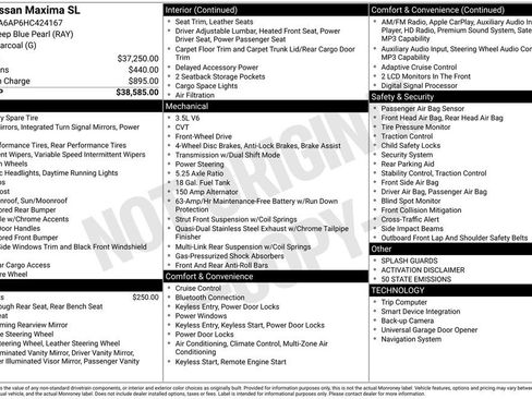 Used 2017 Nissan Maxima 3.5 SL image 7
