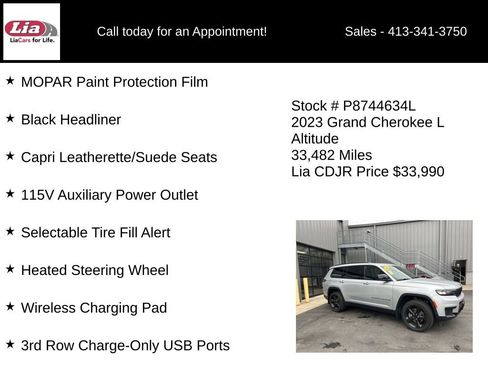 Used 2023 Jeep Grand Cherokee L Laredo AWD/4WD image 31