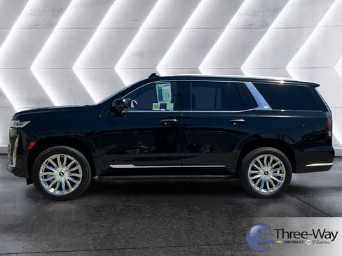 Used 2021 Cadillac Escalade Premium Luxury w/ Driver Assist Tech Package RWD image 2