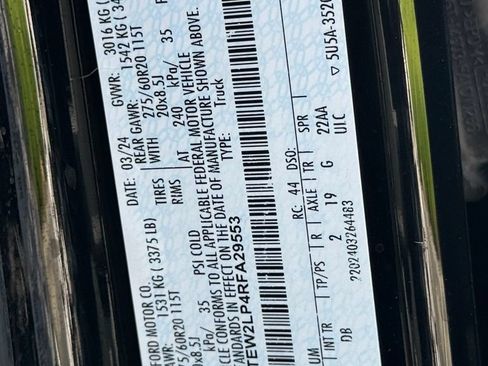 Certified 2024 Ford F150 STX AWD/4WD image 44
