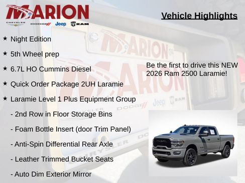 New 2026 RAM 2500 Laramie w/ Night Edition AWD/4WD image 5