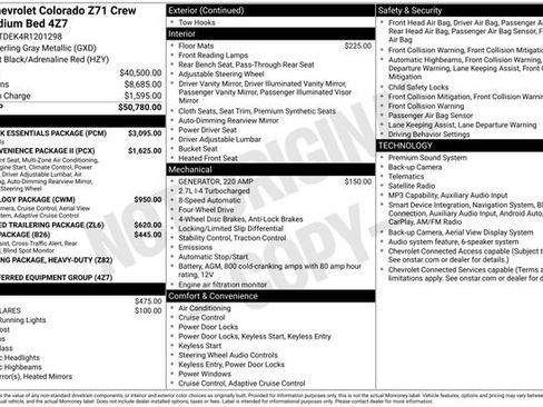 Used 2024 Chevrolet Colorado Z71 w/ LPO, Dark Essentials Package AWD/4WD image 27