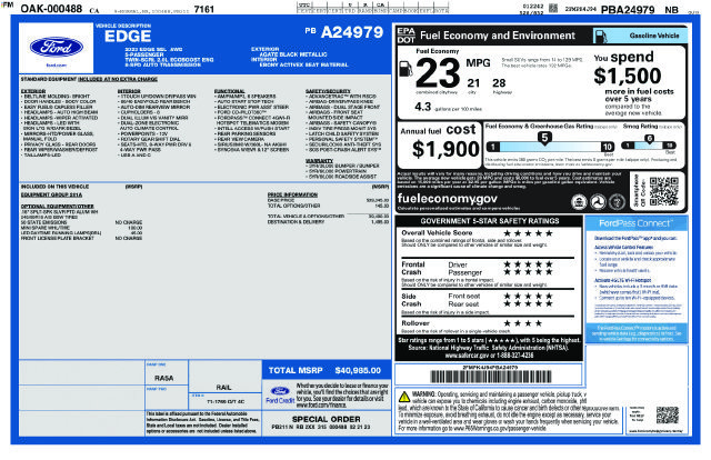 Used 2023 Ford Edge SEL AWD/4WD image 31