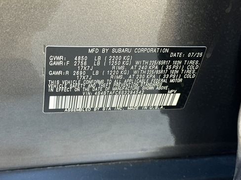 Certified 2025 Subaru Outback Premium w/ Popular Package #1A AWD/4WD image 29