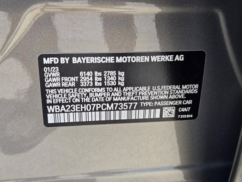 Used 2023 BMW 740i w/ Parking Assistance Package RWD image 24