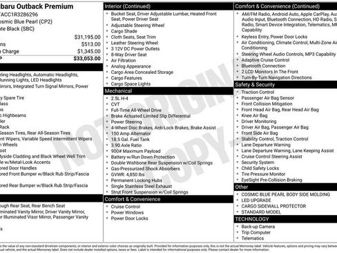Used 2024 Subaru Outback Premium image 32