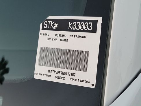 Used 2022 Ford Mustang GT Premium w/ Equipment Group 401A image 30