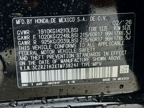 New 2026 Honda HR-V LX image 29