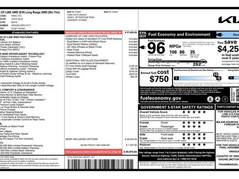 Used 2023 Kia EV6 GT-Line w/ GT-Line White Seat Package image 6