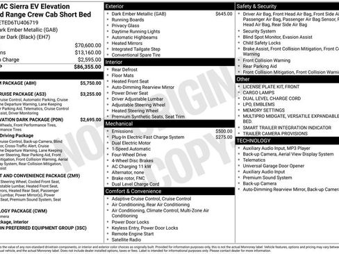 New 2026 GMC Sierra EV Elevation w/ Premium Package AWD/4WD image 6