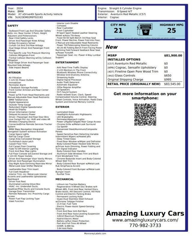 Used 2024 BMW X7 xDrive40i AWD/4WD image 24