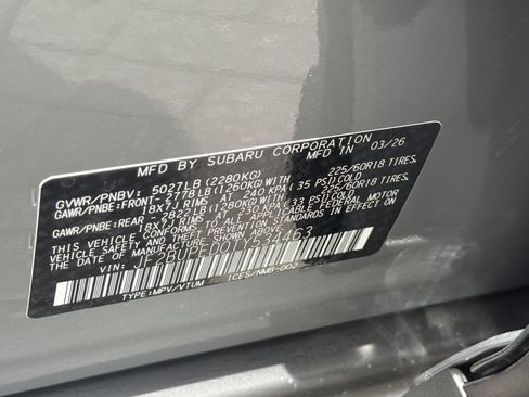 New 2026 Subaru Outback Touring AWD/4WD image 33