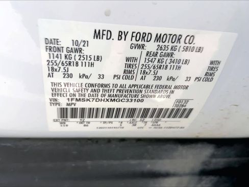 Used 2021 Ford Explorer XLT RWD image 33
