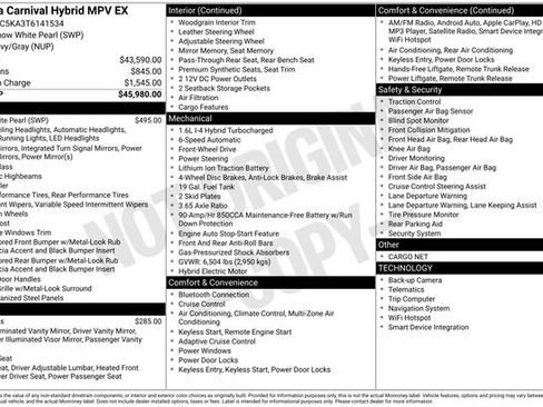 New 2026 Kia Carnival EX FWD image 15