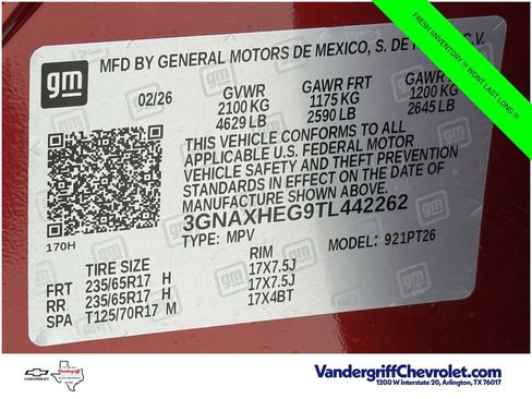 New 2026 Chevrolet Equinox LT w/ Safety and Technology Package FWD image 23