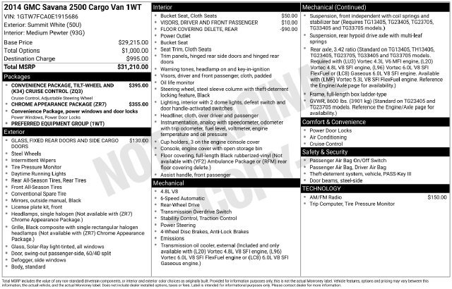 Used 2014 GMC Savana 2500 RWD image 18