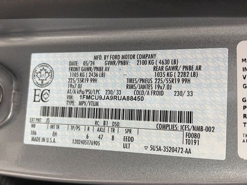 Certified 2024 Ford Escape Platinum image 9