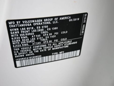 Used 2019 Volkswagen Atlas SE image 20
