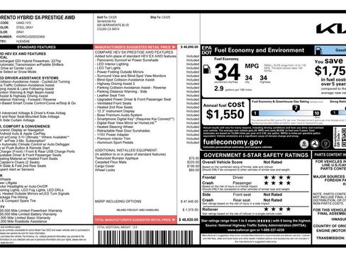 Used 2025 Kia Sorento SX Prestige image 3