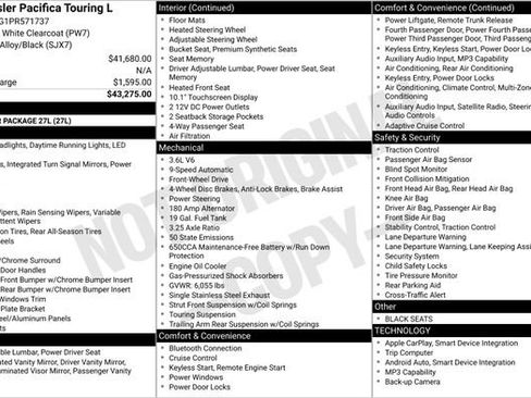 Used 2023 Chrysler Pacifica Touring-L FWD image 7