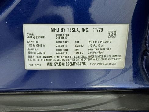 Used 2021 Tesla Model S Long Range AWD/4WD image 32