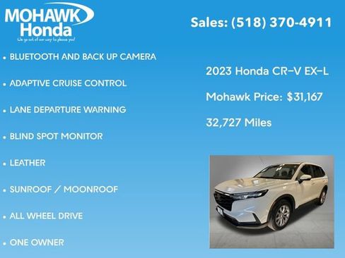 Certified 2023 Honda CR-V EX-L image 8