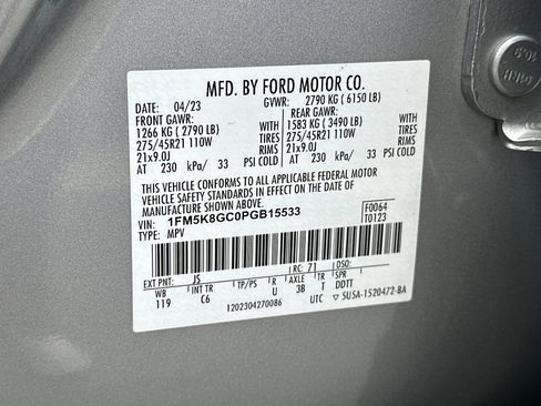 Certified 2023 Ford Explorer ST w/ Equipment Group 401A AWD/4WD image 31
