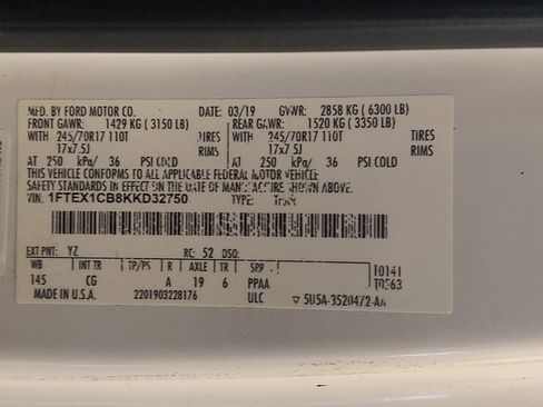 Used 2019 Ford F150 XL w/ Equipment Group 101A Mid image 33