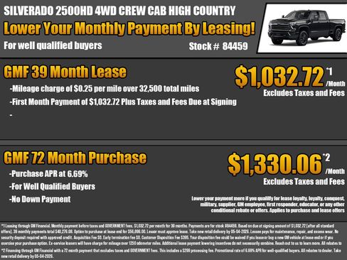 New 2026 Chevrolet Silverado 2500 High Country w/ Midnight Edition AWD/4WD image 2