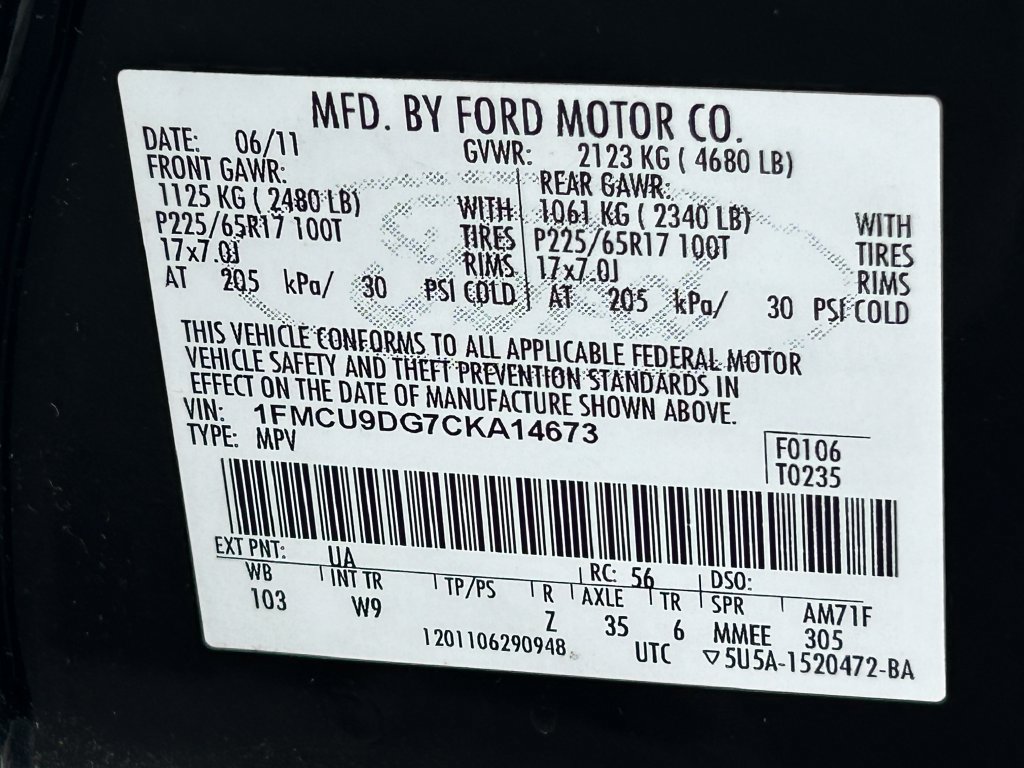 Used 2012 Ford Escape XLT AWD/4WD image 14