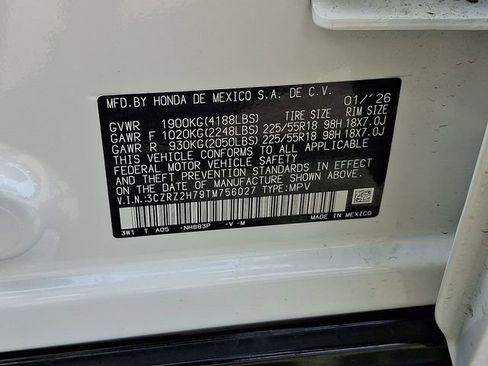 Certified 2026 Honda HR-V EX-L image 28
