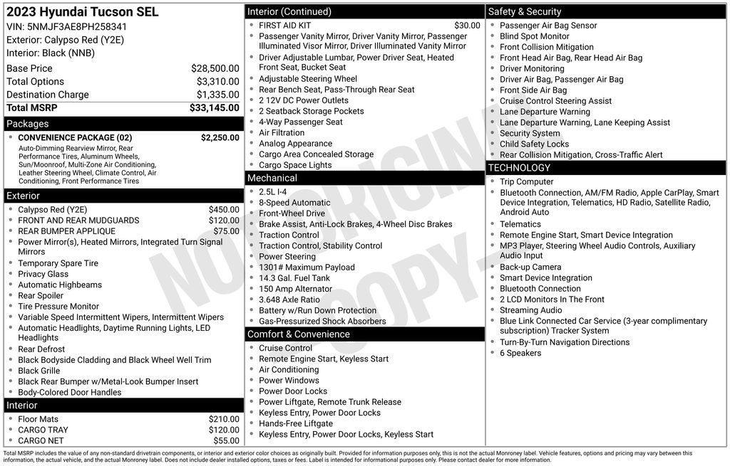 Certified 2023 Hyundai Tucson SEL w/ Convenience Package FWD image 33