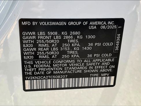 New 2026 Volkswagen Atlas SE image 17