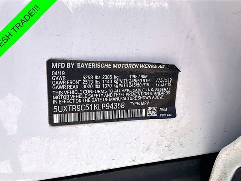 Used 2019 BMW X3 xDrive30i w/ Premium Package AWD/4WD image 17