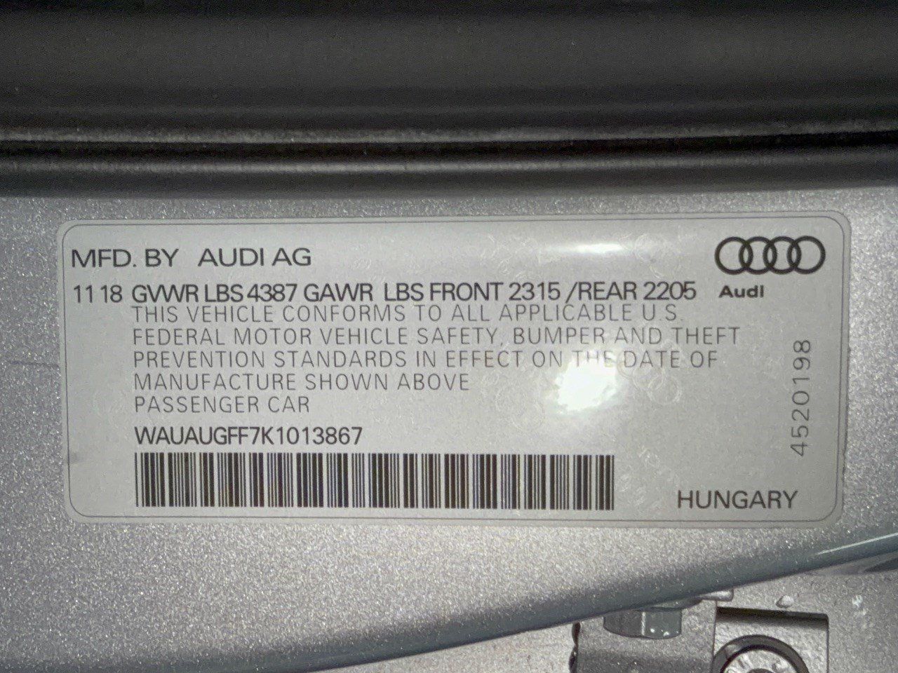 Used 2019 Audi A3 2.0T Premium w/ Convenience Package FWD image 31