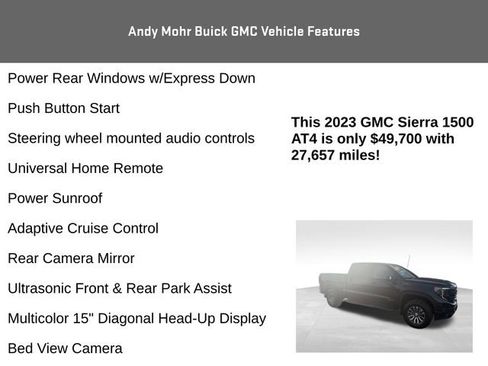 Used 2023 GMC Sierra 1500 AT4 w/ Technology Package image 12