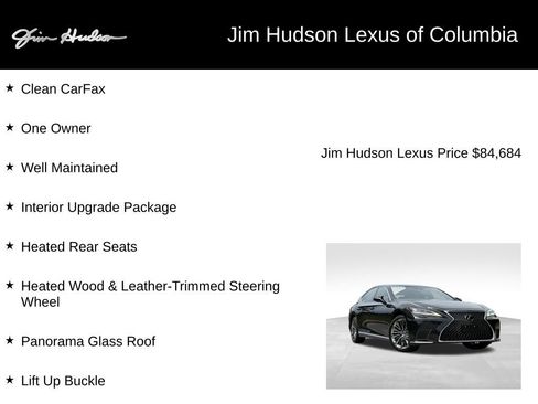 Certified 2023 Lexus LS 500 AWD w/ Interior Upgrade Package image 4