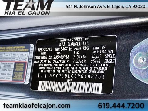 Certified 2023 Kia Sorento S AWD/4WD image 34