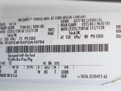 Used 2015 Ford E-450 and Econoline 450 Super Duty w/ Shuttle Bus Prep Package image 36