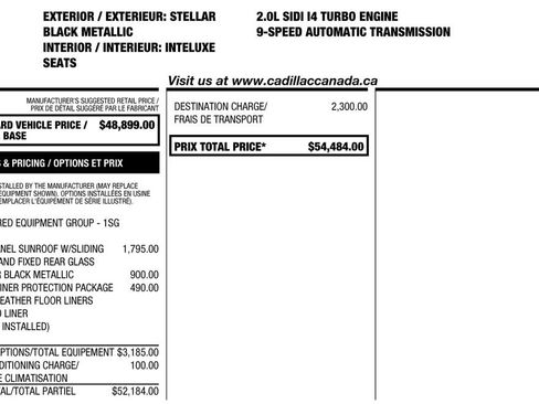 Used 2024 Cadillac XT4 Sport w/ LPO, Floor Liner Package AWD/4WD image 4