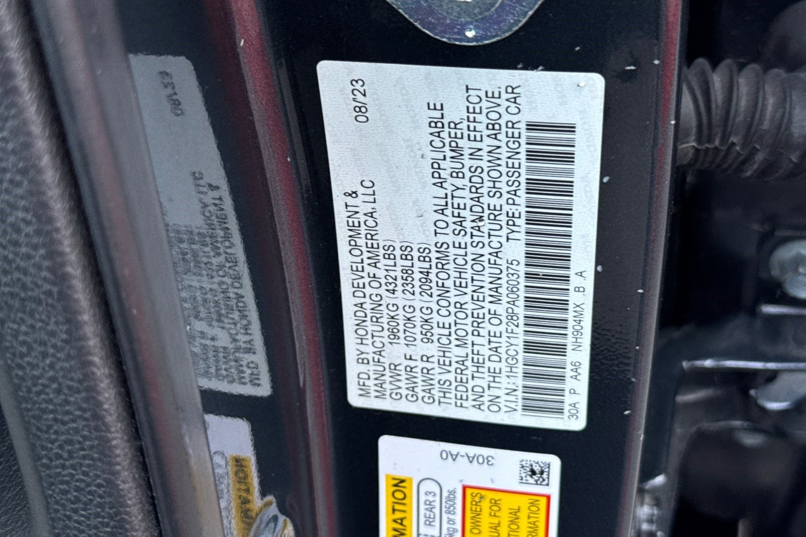 Certified 2023 Honda Accord LX image 27