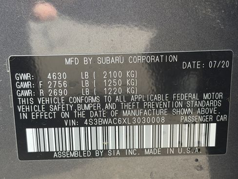 Used 2020 Subaru Legacy Premium AWD/4WD image 33