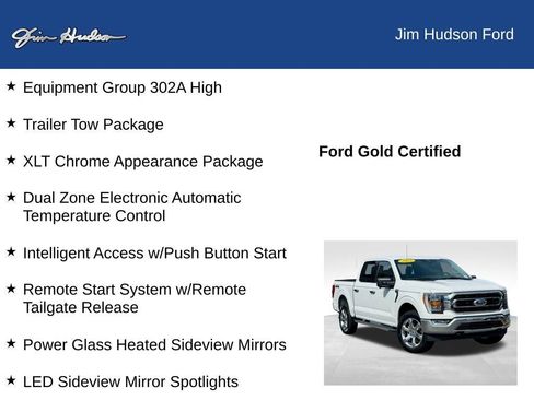 Certified 2022 Ford F150 XLT w/ Equipment Group 302A High image 12