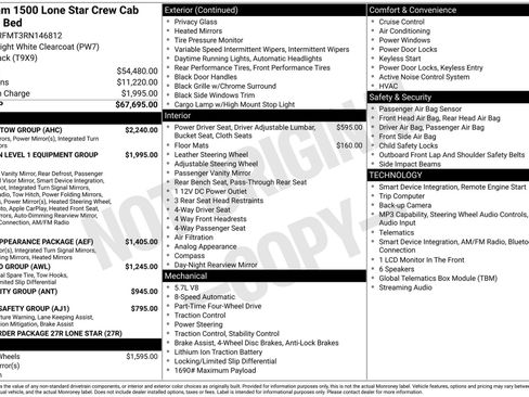 Used 2024 RAM 1500 Lone Star w/ Trailer Tow Group AWD/4WD image 34