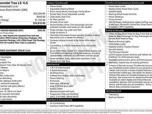 Used 2022 Chevrolet Trax LS w/ Tint and Cruise Package AWD/4WD image 7